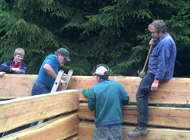 2011 dovetail log cabin course with higgs murphy  Image