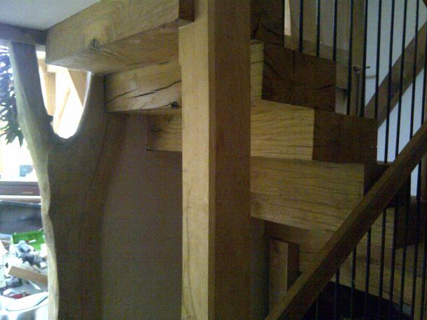 Oak Stair Case.  Image