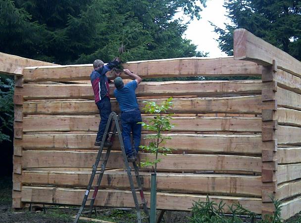 2011 dovetail log cabin course with higgs murphy  Image