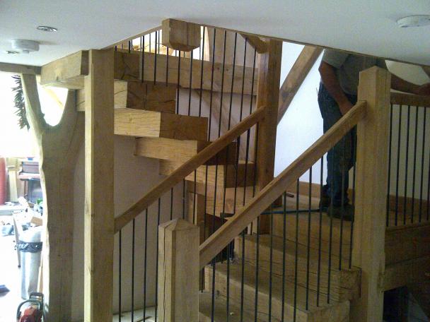 Oak Stair Case.  Image